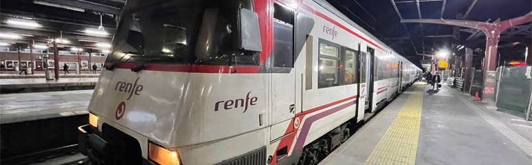 Suburban train at Madrid Chamartin