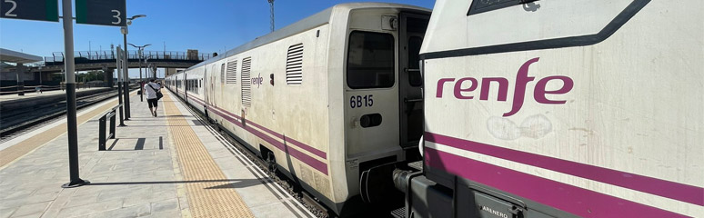 The Intercity train from Madrid to Badajoz