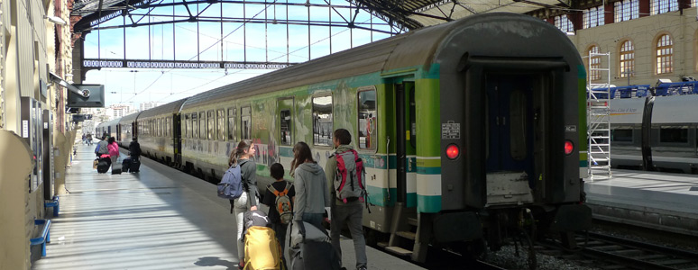 Intercite train from Marseille to Bordeaux