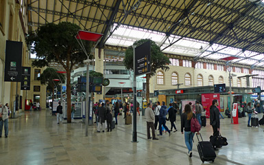 Inside Marseille St Charles station