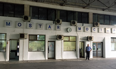 Mostar station, platforms