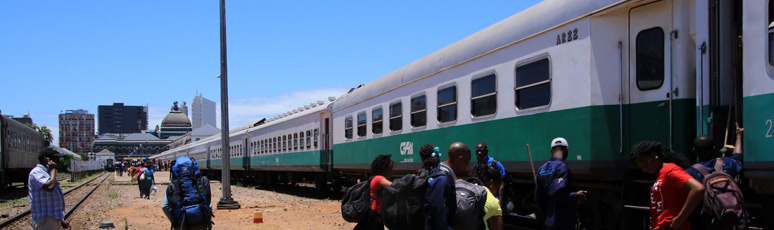 Chicualuala to Maputo train, at Maputo