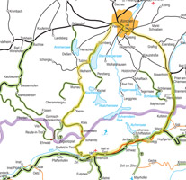 Munich to Innsbruck train route map