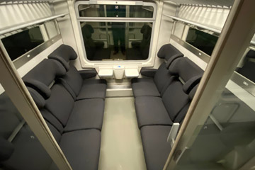2nd class compartment in a Landerbahn car