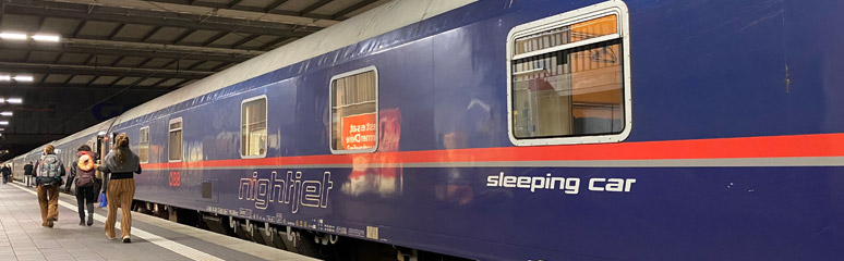 The Nightjet sleeper from Munich to Rome