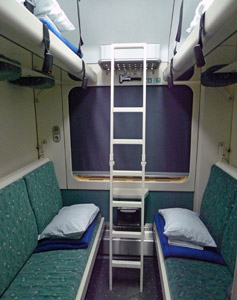 4 or 6-berth couchettes on train from Munich to Zagreb