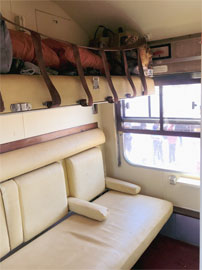 1st class compartment on the  Nairobi to Nanyuki train