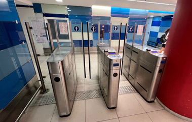 Circumvesuviana ticket gates