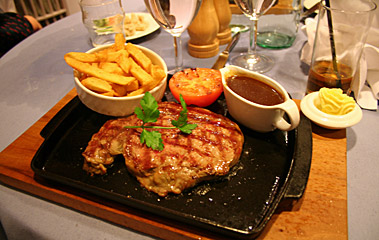 Food on the Newcastle-Amsterdam ferry