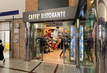 Cafe at Ventimiglia station