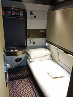 The Night Riviera sleeper train from London to Cornwall at Paddington