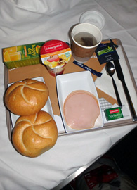 Nightjet sleeper breakfast