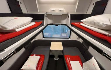 4-berth couchette in new generation Nightjet train