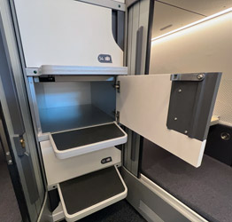 Mini-cabins in new generation Nightjet train