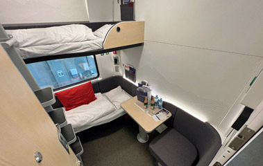 Comfort sleeper in new generation Nightjet train