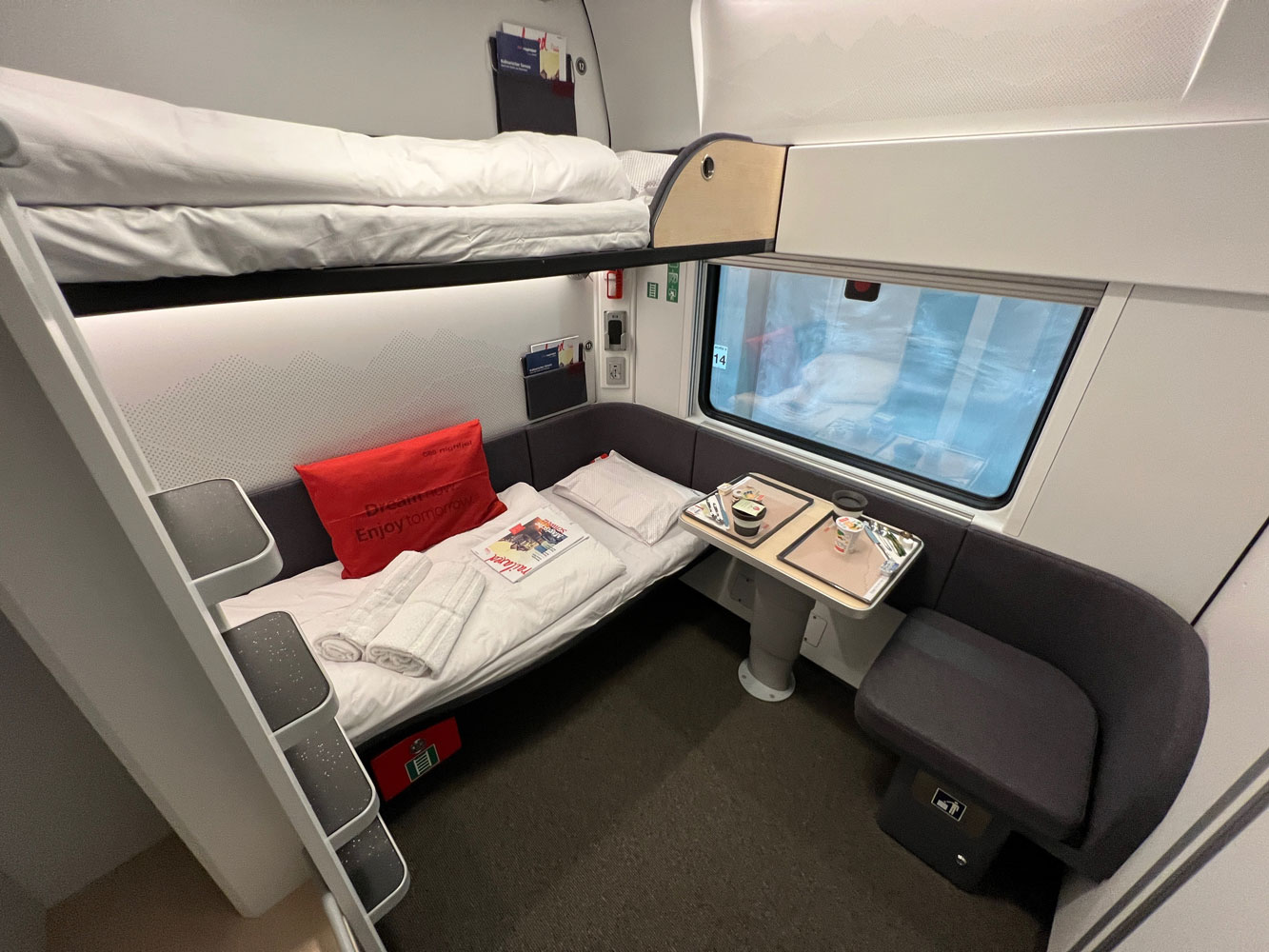 Comfort Plus sleeper in new generation Nightjet train