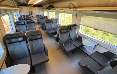 Oresund train 2nd class seats