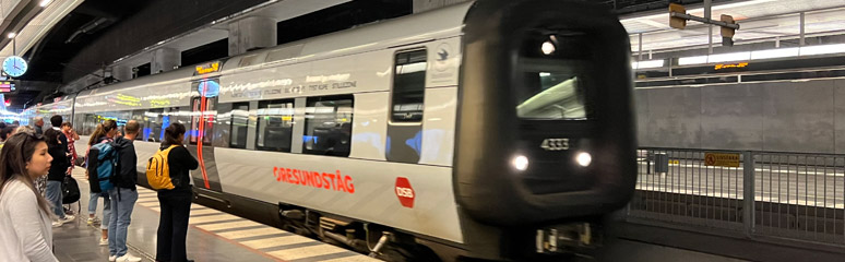 Oresund train at Malmo