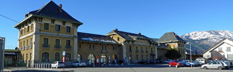 The huge international station at Latour de Carol