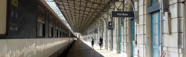 The sleeper train from Paris at Portbou