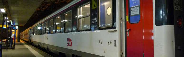 Intercite de nuit overnight train in Paris
