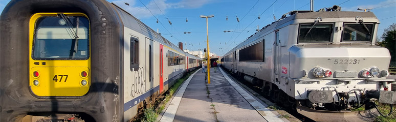 Paris to Brussels changing at Maubeuge