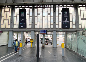 Rue d'Alsace side exit from Gare de l'Est
