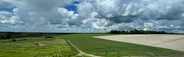 Scenery between Paris and San Sebastian