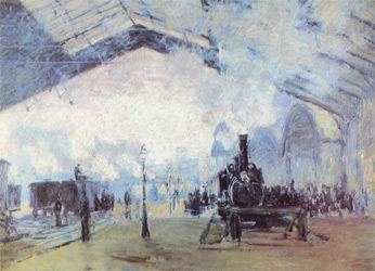 Arrival of the Normandy Train by Claude Monet (1877)