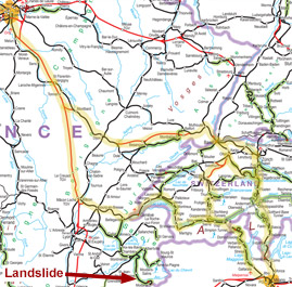 Paris to Milan via Switzerland train route map