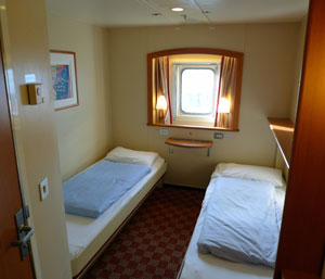 Cabin on P&O Ferries Pride of Rotterdam