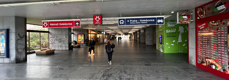 Prague Holesovice concourse