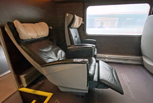 Premium seat on Leo Express Prague-Krakow train