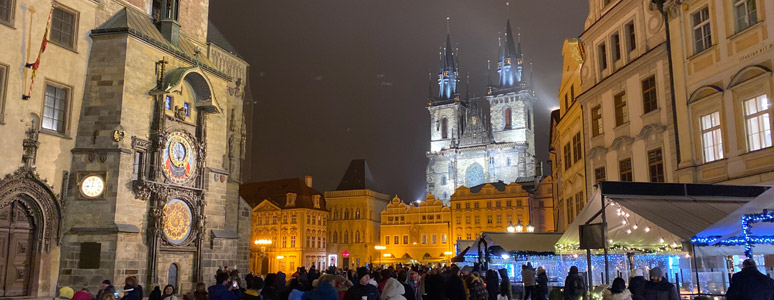 Prague old town square