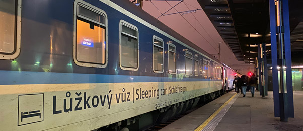 Czech sleeper train from Prague to Krakow & Warsaw