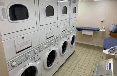 Queen Mary 2 laundry room