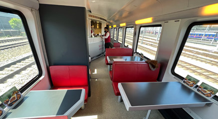 Railjet restaurant car