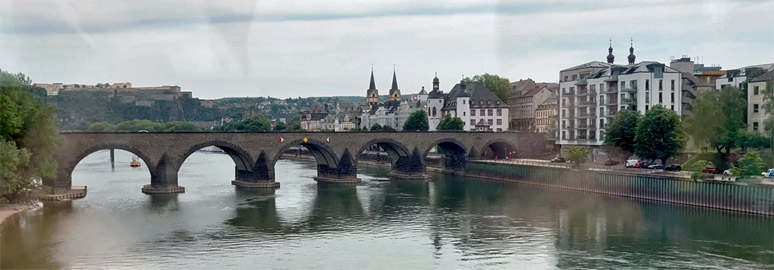 Crossing the Moselle at Koblenz