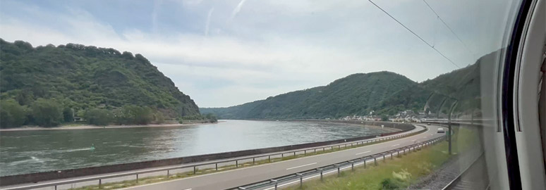 Rhine Valley by train