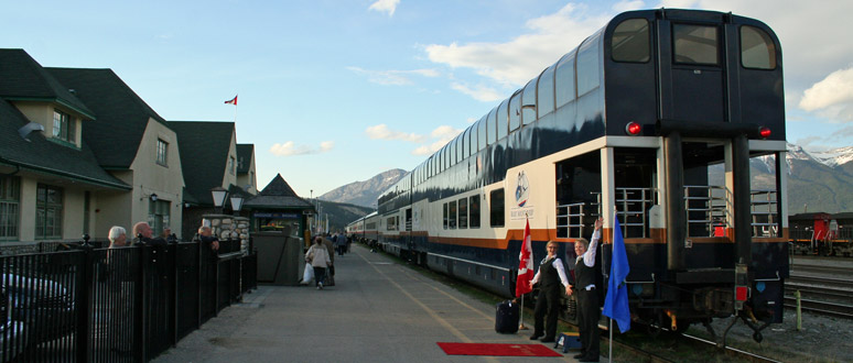 Rocky Mountaineer at Jasper