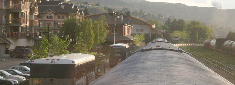 Rocky Mountaineer arrives at Kamloops