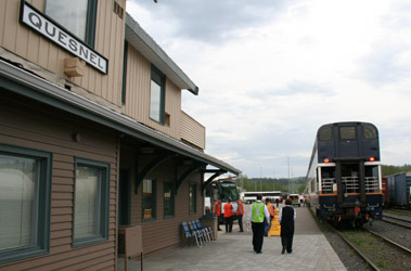 Rocky Mountaineer at Quesnel