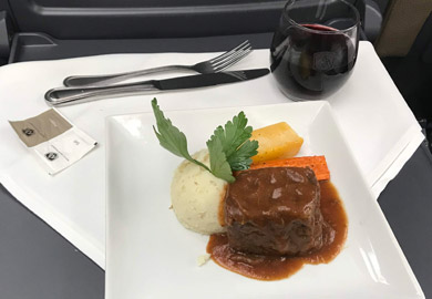 Silver Leaf food on the Rocky Mountaineer