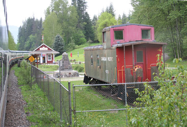 Rocky Mountaineer passes site of the Last Spike