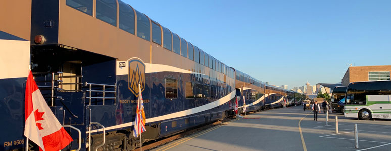 Rocky Mountaineer boarding at Vancouver