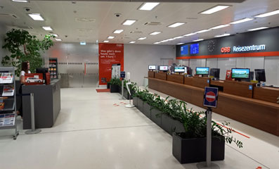 Salzburg Hbf ticket office interior