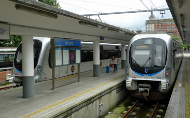 English: San Sebastián station, built and operated by the Buenos