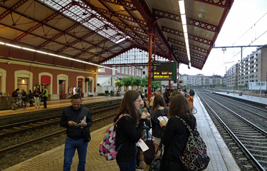 San Sebastian Renfe station platforms