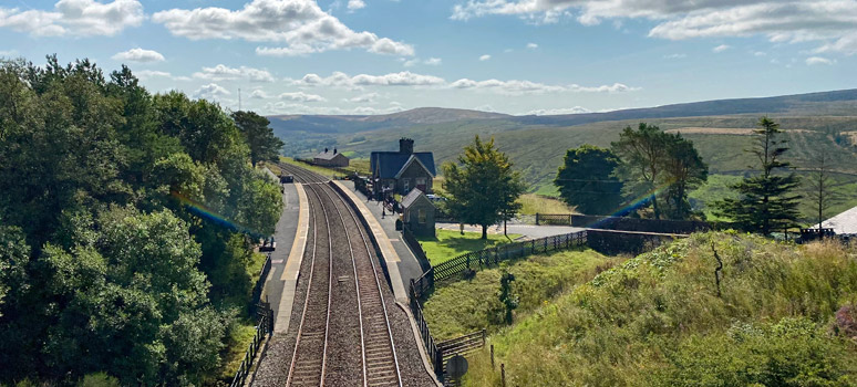 Dent station on the Settle and Carlisle railway