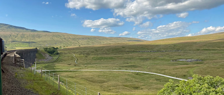 Approaching Ribblehead viaduct